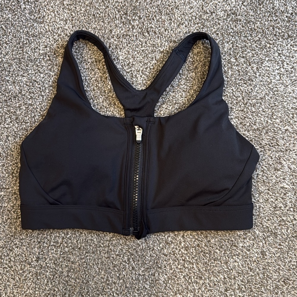 Athleta zip front bra